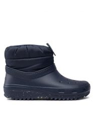 Crocs Botki Classic Neo Puff Shorty Boot W 207311 Granatowy. Niebieskie botki Crocs, bez wzorów, z tworzywa sztucznego, bez obcasa, na płaskiej podeszwie, bez zapięcia. Za 219.99 zł.
