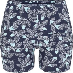 Figi bikini shape Level 1 bonprix ciemnoniebiesko-jasnoniebieski wzorzysty. Bielizna modelująca bonprix. Za 44.99 zł.