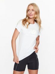 New Balance T-Shirt NB Essentials Stacked Logo T-Shirt WT31546 Niebieski Regular Fit. Niebieskie t-shirty New Balance, s, bez wzorów, z bawełny, bez kołnierzyka, bez ramiączek. Za 149.99 zł.
