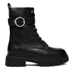 Trapery U.S. Polo Assn. Czarne traperki U.S. Polo Assn., bez wzorów, bez obcasa, bez zapięcia. Za 329.99 zł.