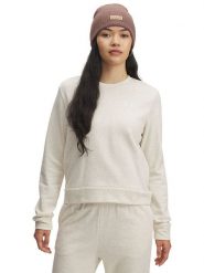 Under Armour Bluza "Rival Terry" w kolorze kremowym rozmiar: S. Brązowe bluzy bez kaptura Under Armour, s, bez wzorów, bez kaptura. Za 122.96 zł.