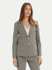 Marella Marynarka Sele 2513911014 Szary Slim Fit. Szare marynarki i żakiety Marella, bez wzorów, z syntetyku, bez ramiączek. Za 869.99 zł.