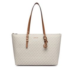 Torebka MICHAEL Michael Kors. Białe shopper bag MICHAEL Michael Kors, bez wzorów, bez dodatków. Za 1,239.00 zł.