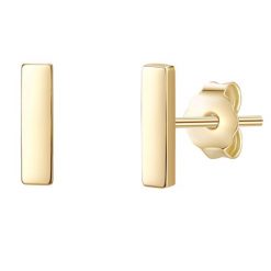 Lulu & Jane Pręt Mosiadz Kolczyki 1 ct Damski. Żółte kolczyki Lulu & Jane, pozłacane. Za 359.99 zł.