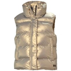 Damska kurtka bez rękawów Helly Hansen Jade. Brązowe kurtki Helly Hansen, na zimę, bez wzorów, z puchu, bez kaptura. W wyprzedaży za 435.60 zł.