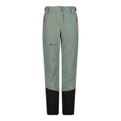 Spodnie damskie narciarskie CMP 34W2046. Zielone spodnie narciarskie CMP, bez wzorów, narciarskie. Za 684.00 zł.