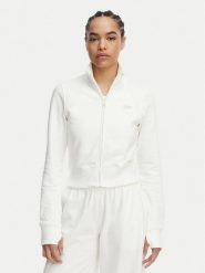 Tommy Jeans Bluza Metallic Logo DW0DW22580 Biały Slim Fit. Białe bluzy Tommy Jeans, l, bez wzorów, z bawełny, bez kaptura. Za 489.99 zł.