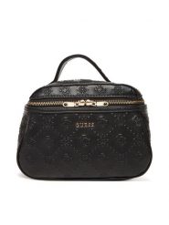 Guess Kosmetyczka PW7539 P5361 Czarny. Czarne torebki klasyczne Guess, z aplikacjami, ze skóry, bez dodatków. Za 269.99 zł.