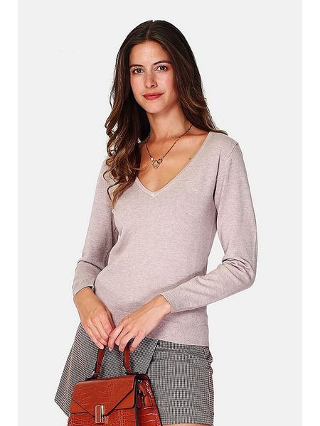 William de Faye Sweter w kolorze beżowym rozmiar: 40. Brązowe swetry William de Faye, bez wzorów, z kaszmiru, klasyczne, bez ramiączek. Za 113.99 zł.