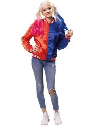 Party x People Kurtka kostiumowa "Harley Queen" w kolorze jasnoróżowo-niebieskim rozmiar: 38/40. Niebieskie kurtki Party x People, bez wzorów, bez kaptura. Za 86.99 zł.