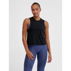 Damski tank top Hummel Vanja Muscle. Czarne topy Hummel, bez wzorów, sportowe, bez kołnierzyka, bez ramiączek. Za 147.00 zł.