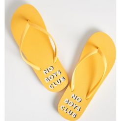 Klapki No boys club - Żółty. Klapki marki Sinsay. Za 9.99 zł.
