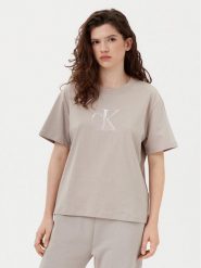 Calvin Klein Jeans T-Shirt Monologo J20J224798 Szary Relaxed Fit. Szare t-shirty Calvin Klein Jeans, m, bez wzorów, z bawełny, bez kołnierzyka, bez ramiączek. Za 169.99 zł.