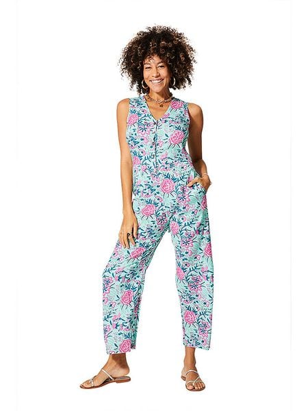 Aller Simplement Kombinezon w kolorze błękitnym rozmiar: 34/36. Niebieskie kombinezony Aller Simplement, bez wzorów, klasyczne, bez kołnierzyka, bez ramiączek. Za 79.40 zł.