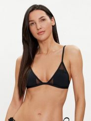 Calvin Klein Swimwear Góra od bikini KW0KW02325 Czarny. Czarne bikini Calvin Klein Swimwear, bez wzorów, z syntetyku. Za 179.99 zł.