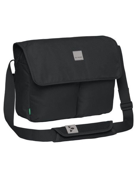 Torba-ab8 Coreway Messenger 13. Czarne torby na laptopa Vaude, bez wzorów, z materiału, na ramię. Za 471.30 zł.