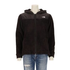 Damska kurtka polarowa Denali TNF. Czarne kurtki The North Face, l, bez wzorów, z polaru, sportowe, bez kaptura. Za 212.96 zł.