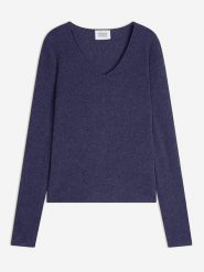 AUTHENTIC CASHMERE Kaszmirowy sweter w kolorze granatowym rozmiar: L. Niebieskie swetry AUTHENTIC CASHMERE, l, bez wzorów, z kaszmiru, bez ramiączek. Za 328.09 zł.