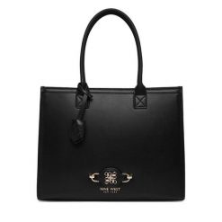 Torebka Nine West. Czarne torebki klasyczne Nine West, bez wzorów, klasyczne, bez dodatków. Za 329.99 zł.
