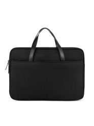 Beverly Hills Polo Club Torba na laptopa BHPC-K-027-06 Czarny. Czarne torby na laptopa Beverly Hills Polo Club, bez wzorów, z materiału. Za 179.99 zł.