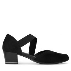 Czółenka Lasocki. Czarne czółenka Lasocki, bez wzorów, bez obcasa, bez zapięcia. Za 179.99 zł.