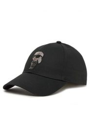 KARL LAGERFELD Czapka z daszkiem A2W33062 Czarny. Czarne czapki z daszkiem KARL LAGERFELD, bez wzorów, z bawełny. Za 299.99 zł.