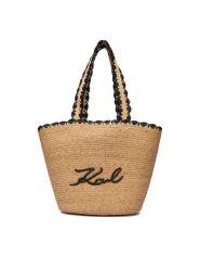 KARL LAGERFELD Torebka B1W46070 Beżowy. Brązowe torebki klasyczne KARL LAGERFELD, bez wzorów, z syntetyku, bez dodatków. Za 849.99 zł.