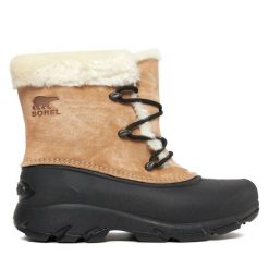 Śniegowce Sorel. Brązowe śniegowce Sorel, bez wzorów, bez zapięcia. Za 719.99 zł.