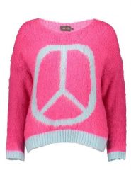 Miss goodlife Sweter w kolorze szaro-różowym rozmiar: S. Różowe swetry miss goodlife, s, bez wzorów, z wełny, bez ramiączek. Za 202.50 zł.