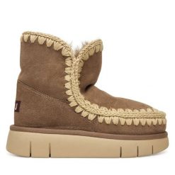 Śniegowce Mou. Szare śniegowce Mou, bez wzorów, bez zapięcia. Za 1,049.00 zł.