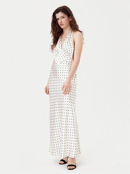 Bardot Sukienka wieczorowa 59317DB1 Écru Regular Fit. Sukienki Bardot, bez wzorów, z syntetyku, wizytowe, bez kołnierzyka, bez ramiączek. Za 289.99 zł.