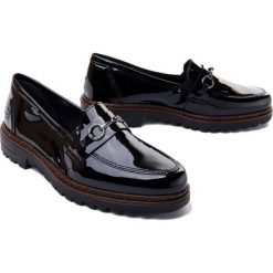 RIEKER 54862-00 black, półbuty damskie. Czarne półbuty wsuwane Rieker, bez wzorów, bez obcasa. Za 279.90 zł.