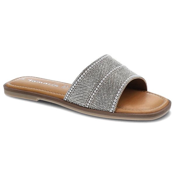 Białe Klapki Tamaris Eleganckie Buty Damskie Na Lato. Białe klapki Tamaris, bez wzorów, eleganckie, bez obcasa, na płaskiej podeszwie, bez zapięcia. Za 169.00 zł.