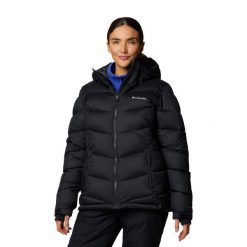 Kurtka narciarska damska Columbia Abbott Peak II Ins. Czarne kurtki narciarskie Columbia, na zimę, s, bez wzorów, bez kaptura, narciarskie. Za 749.99 zł.