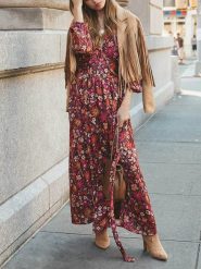 Milan Kiss Sukienka w kolorze czerwonym rozmiar: M. Czerwone sukienki Milan Kiss, na imprezę, m, bez wzorów, bez kołnierzyka, bez ramiączek, maxi. Za 187.45 zł.