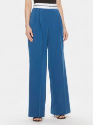 Hugo Spodnie materiałowe Hasiya 50505370 Niebieski Relaxed Fit. Niebieskie spodnie materiałowe Hugo, bez wzorów, z materiału. Za 1,219.00 zł.