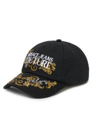 Versace Jeans Couture Czapka z daszkiem 78VAZK17 Czarny. Czarne czapki z daszkiem Versace Jeans Couture, bez wzorów, z bawełny. Za 289.99 zł.