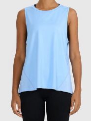 4F Top sportowy w kolorze błękitnym rozmiar: XS. Niebieskie topy sportowe 4f, xs, bez wzorów, z materiału, outdoorowe. Za 61.46 zł.