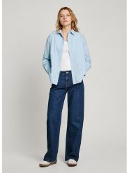 Pepe Jeans Koszula "Bego" w kolorze błękitnym rozmiar: XS. Niebieskie koszule Pepe Jeans, xs, bez wzorów, z bawełny, bez kołnierzyka, bez ramiączek. Za 105.38 zł.