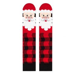 Bambusowe skarpety świąteczne Comfort Feet 3/4 do kolan Święty Mikołaj. Brązowe skarpetki OEM, bez wzorów, z elastanu. Za 62.34 zł.
