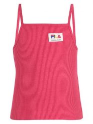 Fila Top w kolorze różowym rozmiar: 98/104. Różowe topy Fila, z aplikacjami, bez kołnierzyka, bez ramiączek. Za 48.50 zł.