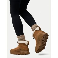 Śniegowce Columbia. Brązowe śniegowce Columbia, bez wzorów, bez zapięcia. Za 479.99 zł.