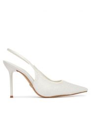 Aldo Szpilki Pearlescent 14296114 Biały. Białe szpilki Aldo, bez wzorów, z materiału, bez obcasa, na szpilce, bez zapięcia. Za 499.99 zł.