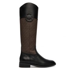 Kozaki MICHAEL Michael Kors. Brązowe kozaki MICHAEL Michael Kors, bez wzorów, bez obcasa, na płaskiej podeszwie, bez zapięcia. Za 1,239.00 zł.