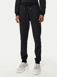 Armani Exchange Spodnie dresowe 8NYPLG YJE5Z 1200 Czarny Regular Fit. Czarne spodnie dresowe Armani Exchange, bez wzorów, z dresówki. Za 309.99 zł.