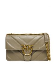 PINKO Torebka Love One Classic Light Dc Al 25-26 PLTT 104549 A2OS Szary. Szare listonoszki Pinko, bez wzorów, ze skóry, bez dodatków. Za 1,739.00 zł.