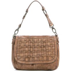 Skórzana torebka w kolorze szarobrązowym - 30 x 20 x 12 cm. Torebki klasyczne Mia Tomazzi, Anna Morellini & Co. W wyprzedaży za 429.95 zł.