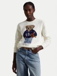 Polo Ralph Lauren Sweter 211966255001 Écru Relaxed Fit. Swetry Polo Ralph Lauren, m, bez wzorów, z bawełny, bez ramiączek. Za 2,219.00 zł.