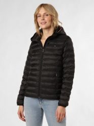 Tommy Hilfiger kurtka pikowana Kobiety Sztuczne włókno czarny, M. Czarne kurtki Tommy Hilfiger, m, bez wzorów, z włókna. Za 949.95 zł.