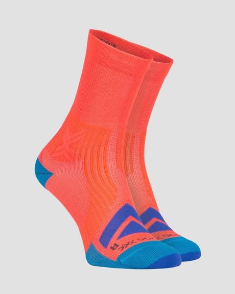 Skarpety X-Socks Bike Expert Crew. Brązowe skarpetki X-Socks, bez wzorów, z materiału. Za 90.00 zł.